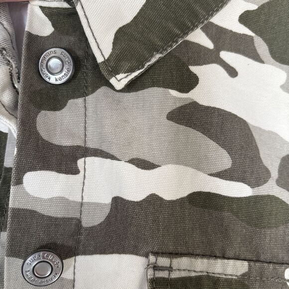 Kenzie Jeans 100% Cotton Camo Jean Jacket - Size Medium - Picture 2 of 8